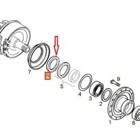 Joint spi d'étanchéité de moyeu pour Man - Mercedes