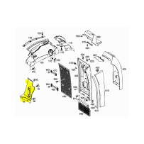 Garde boue avant droit pour Mercedes Benz 9608810404