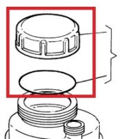 Bouchon Bocal Huile Hydraulique pour Renault 5000821834
