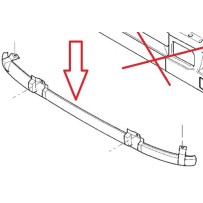 Spoiler inférieur de parechoc avant pour Renault 5010468462