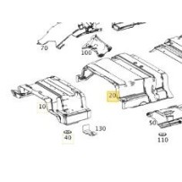 Cache insonorisation arrière moteur pour Mercedes Benz 9606822106