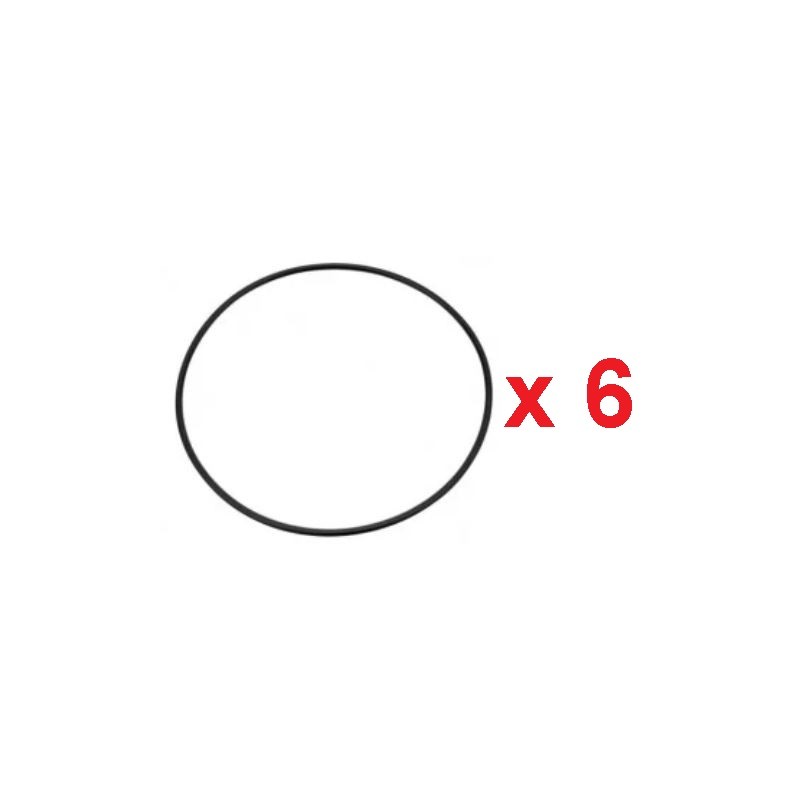 Lot de 6 joints de chemise, haut, pour Scania