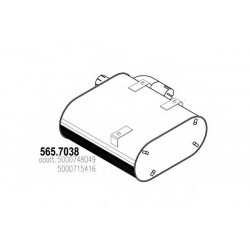 Silencieux échappement pour Renault Gamme R 5000748049