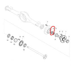 Entretoise de moyeu AR pour Renault - 5001871307