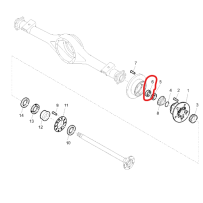 Entretoise de moyeu AR pour Renault - 5001871307
