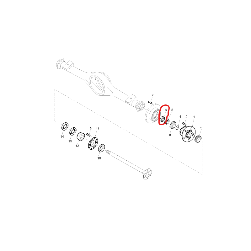 Entretoise de moyeu AR pour Renault - 5001871307