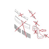Câble ouverture de capot avant pour Mercedes A 6737500259