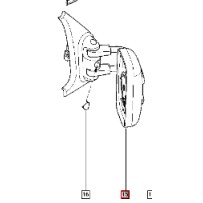 Rétroviseur Droit complet (sauf miroir et clignotant) pour Renault Master