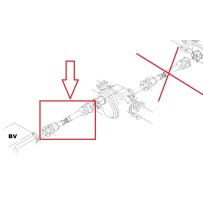 Arbre de transmission entre Boite à vitesses et pont inter, pour MAN 81393256138