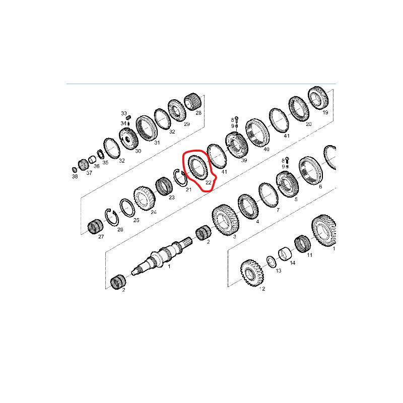 ANNEAU DE SYNCHRO pour Iveco - 42541242
