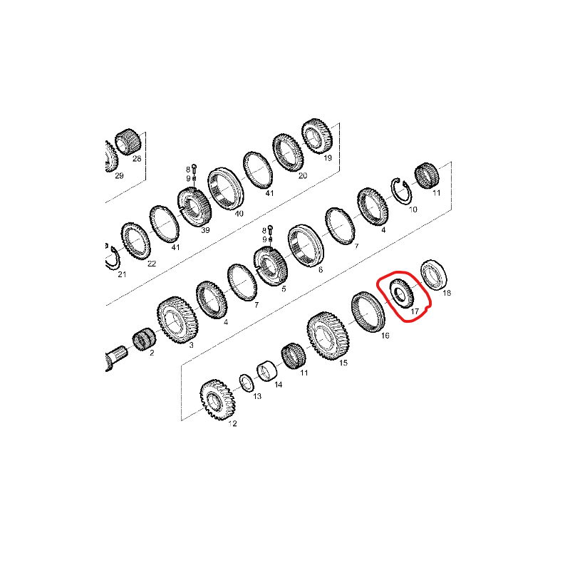 ENGRENAGE pour Iveco - 42561731