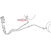 Câble de frein à Main Arrière, partie arrière Droite, pour Mercedes A 6684202285