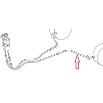 Câble de frein à Main Arrière, partie arrière Gauche, pour Mercedes A 6684202185
