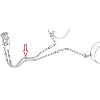 Câble de frein à Main Arrière, partie avant Droite, pour Mercedes A 6674203285