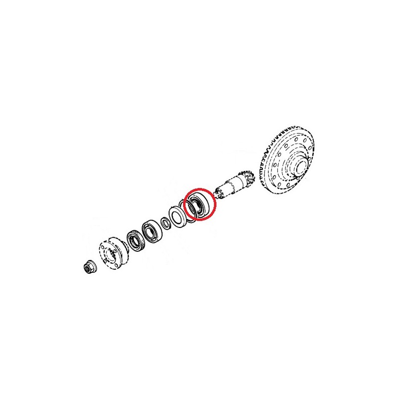 Roulement intérieur pignon attaque pour Renault Mascott 5010241920