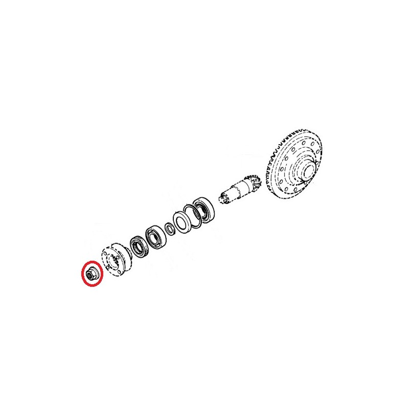 Ecrou de transmission pour Renault 5000671174