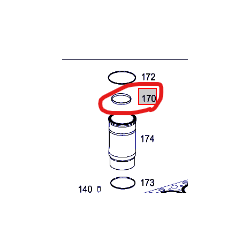 Joint racleur de chemise pour Mercedes - A 4720110259