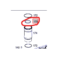 Joint racleur de chemise pour Mercedes - A 4720110259