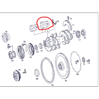 Jeu de 5 coussinets de palier pour Mercedes - A 5410303840