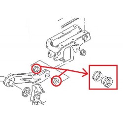 Silentbloc barre torsion de cabine pour Man F90 / F2000  81962100437