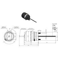 Cylindre de frein à accumulateur, en adaptable, pour Man