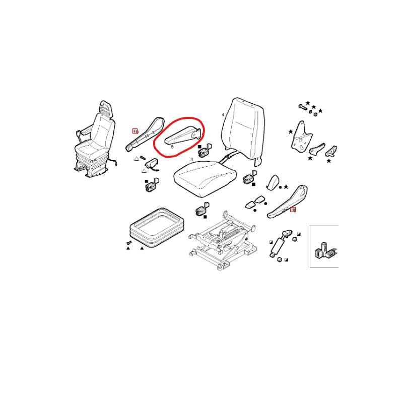 Accoudoir pour Iveco - 42540055