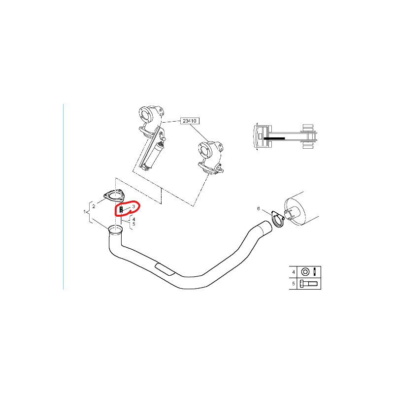 Ressort échappement pour Renault - 5005015006