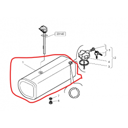 Réservoir à carburant pour Renault - 7420723405