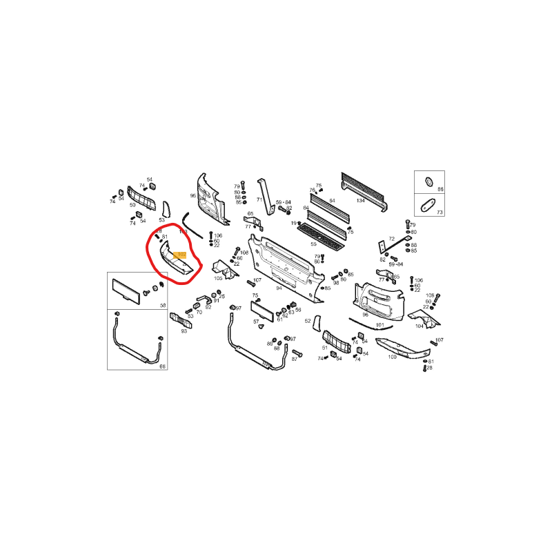 Bas de pare-chocs pour Iveco - 504200134
