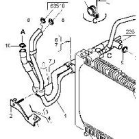 Durite de vase d'expansion pour Renault Trucks 7421024037