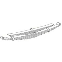 Ressort à lames, essieu arrière, pour Mercedes A 3893200308