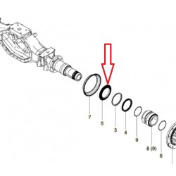 Joint spi de moyeu Arrière pour Man 81965036000