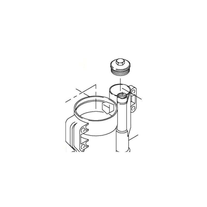 Bouchon de préfiltre à gazole pour Man 51125046004