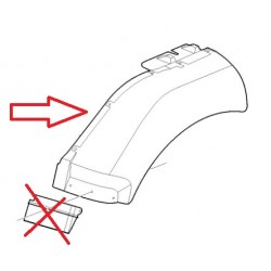 Aile sous cabine G (sans le volet), partie avant, pour Renault 5010646033
