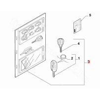 lot de barillets avec les 2 clefs pour Fiat 6000634710