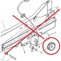 Pignon de lève vitre droit pour Renault 5001833386