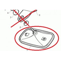 Rétroviseur à grand angle pour Scania Series 2/3 - 296171