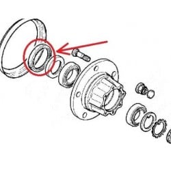 Joint moyeu AR pour Renault Mascott  5010319684 MERCEDES 0219975547