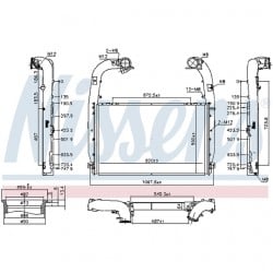 Radiateur à air pour Scania...