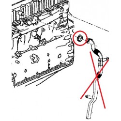 Bague d'étanchéité de durite de reniflard pour Renault 7421532238