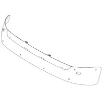 Casquette pare-soleil extérieur (sans les fixations) pour Mercedes A 9608111210 - 9608113010