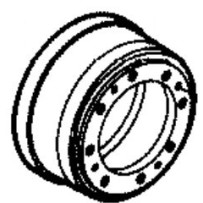 Tambour de frein arrière pour Iveco 7164441