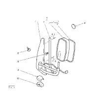 Rétroviseur droit pour Renault 7485117981