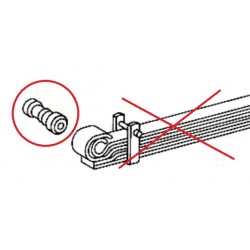 Douille silentbloc de ressort à lames avant pour Mercedes A 675320050