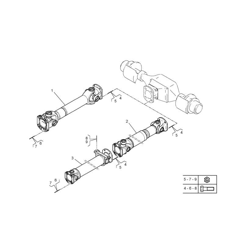 Arbre de transmission tubulaire pour Renault Trucks 5010524934