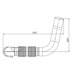 TUBE avec Bellow pour Mercedes Benz 9304905919