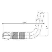 TUBE avec Bellow pour Mercedes Benz 9304905919