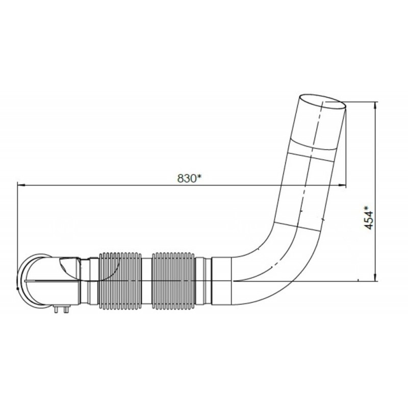 TUBE avec Bellow pour Mercedes Benz 9304905919