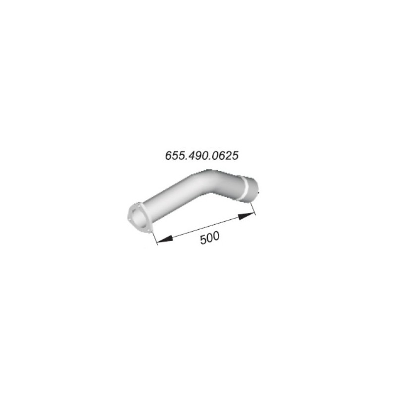 Tube avant d'échappement pour Mercedes A 6554900625