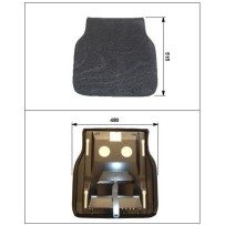 Assise de siège conducteur, grise, pour Renault Trucks Premium